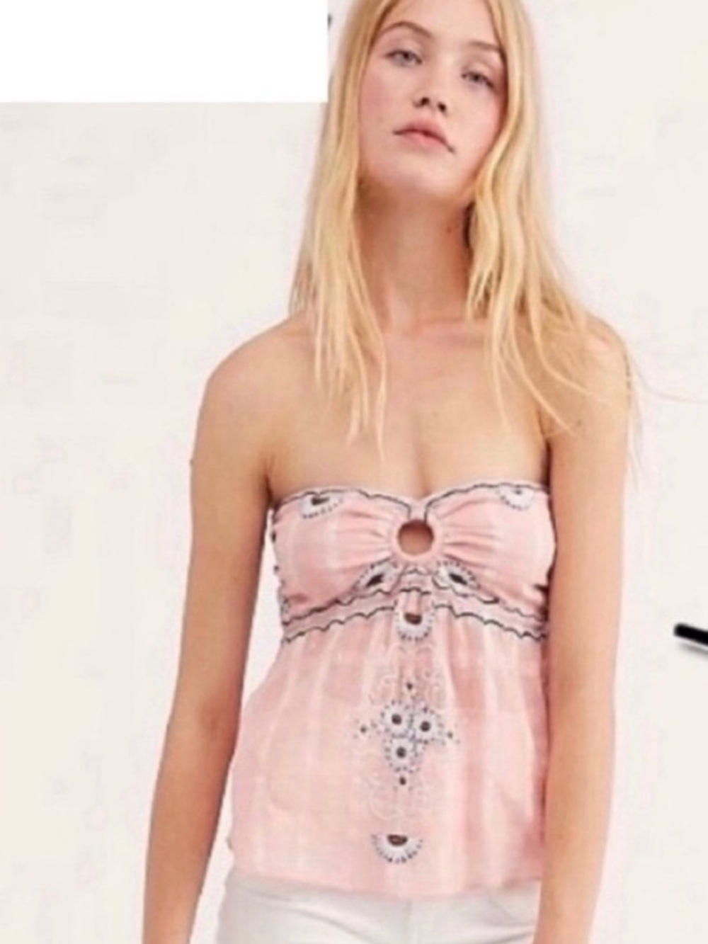 Free People Talk Back Tube Top NWT L